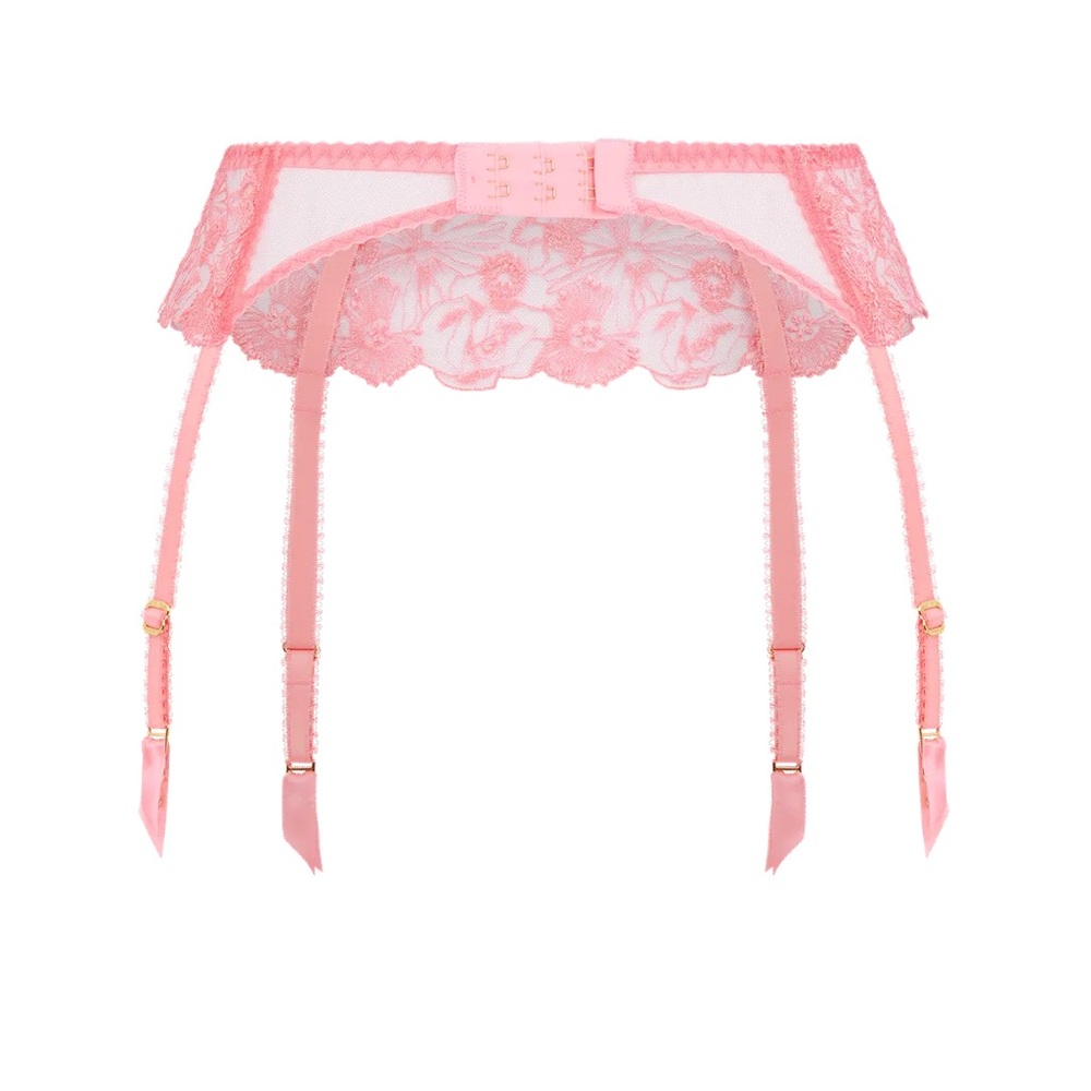 NWT Agent Provocateur Jayce Pink Lace Lingerie Set (34DD / M) - Picture 8 of 13